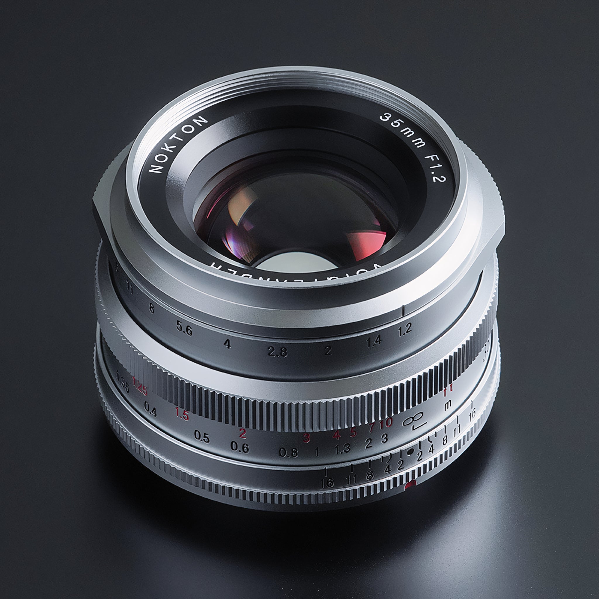 Voigtlander 35mm f1.2 Nokton Fuji X Mount Silver Lens