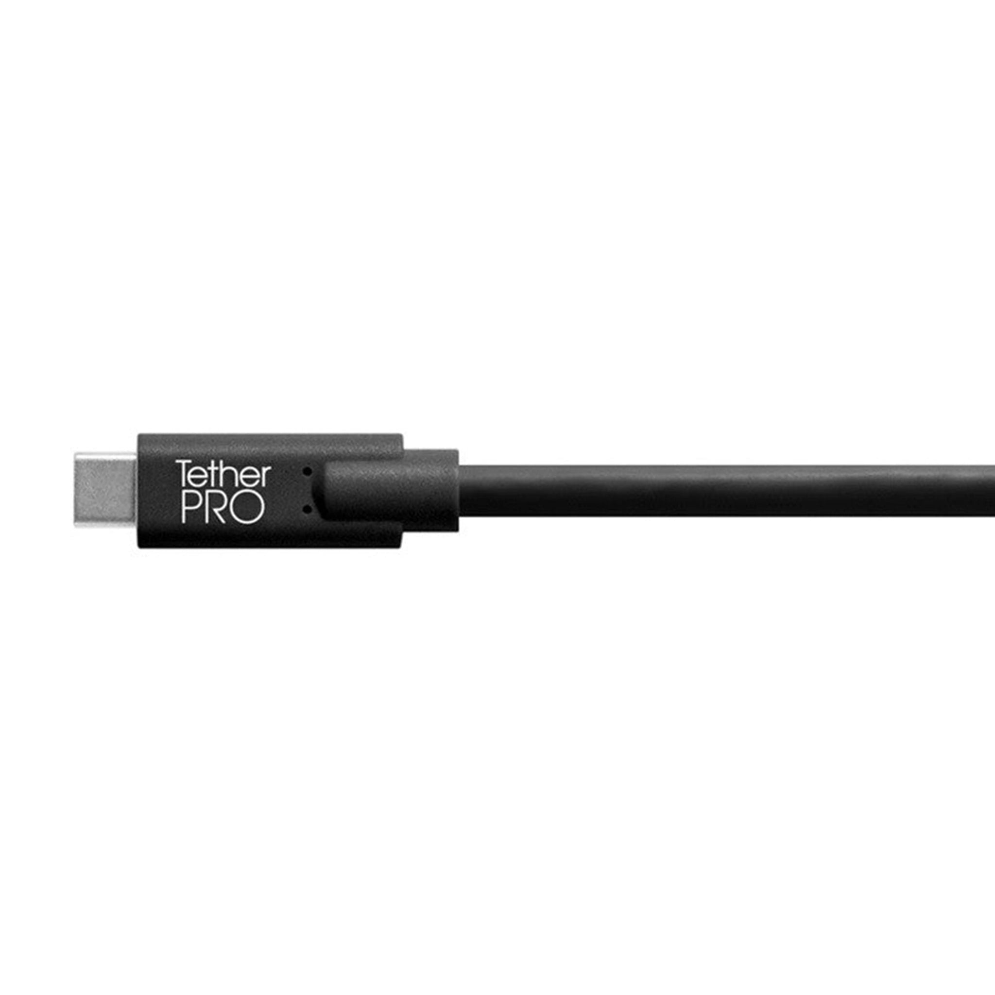 TetherTools CUC15-BLK TetherPro USB-C to USB-C, 15' (4.6m) Black Cable