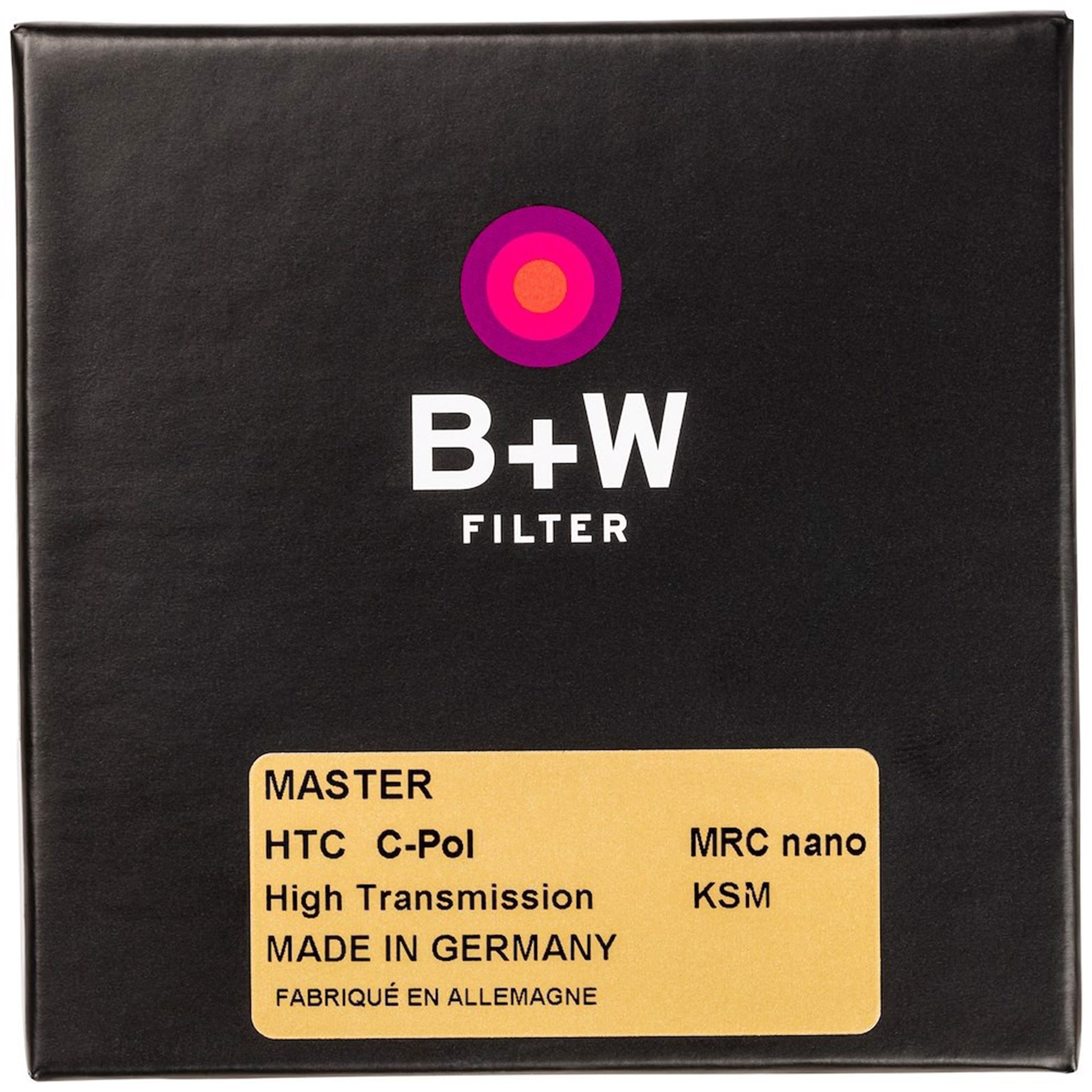 B+W Master KSM MRC Nano High Transmission Circular Polarising Filter 77mm