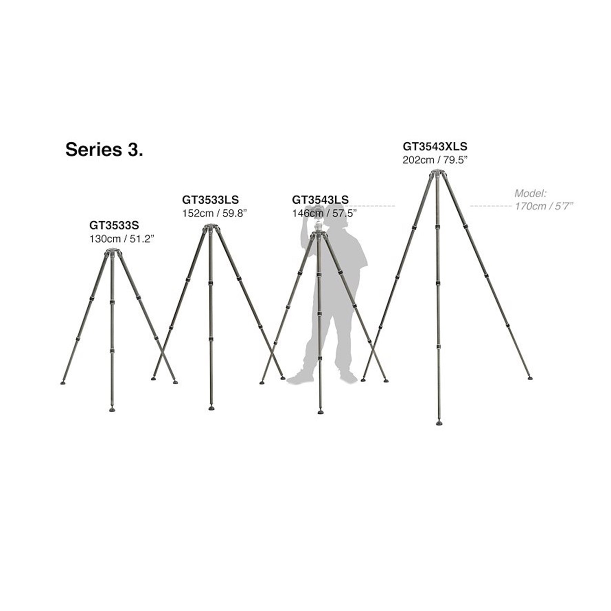 Gitzo GT3533S Systematic Series 3 Carbon eXact 3 Section Tripod