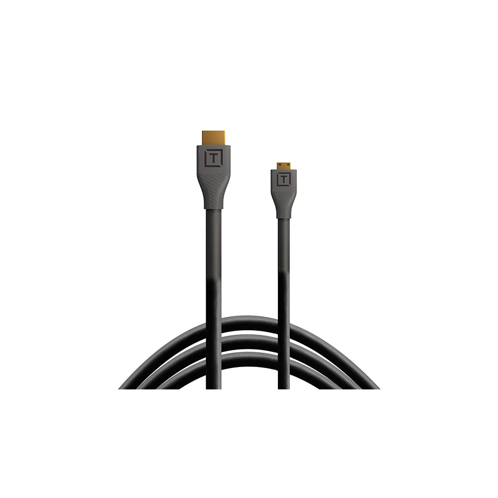 Tether Tools TetherPro HDMI Micro to HDMI 2.0 , 3' (1m), Black