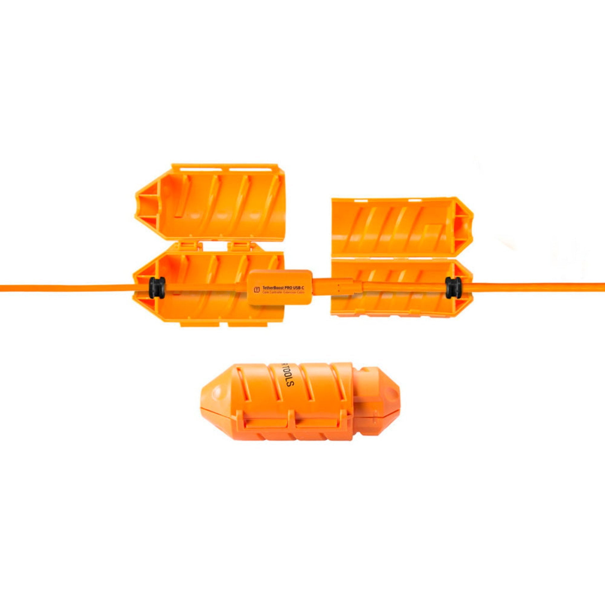 Tether Tools TetherPro USB-C to USB 3.0 Micro-B 31' (9.4m) High-Visibility Orange Cable Kit