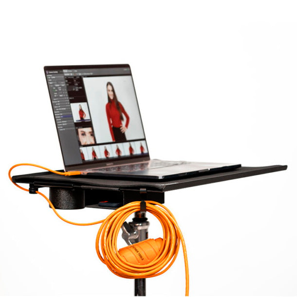 Tether Tools TetherPro USB-C to USB-C Right Angle 31' (9.4m) High-Visibility Orange Cable Kit