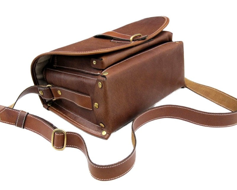 Fogg Satchmo Satchel Havana Leather