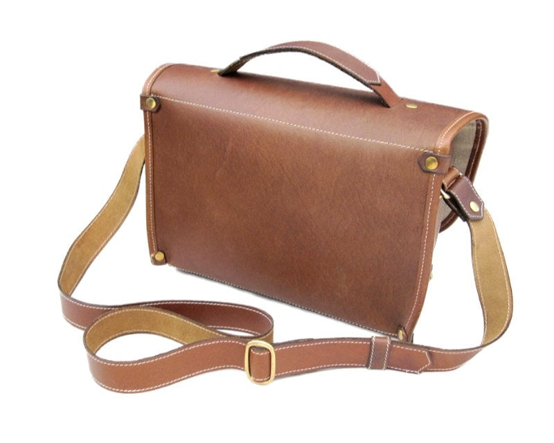 Fogg Satchmo Satchel Havana Leather