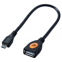 Tether Tools-TetherTools CU5464 TetherPro USB 2.0 Micro OTG Adapter 6" Micro B Male to Type A Female