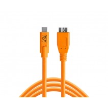 Tether Tools-TetherTools CUC3315-ORG TetherPro USB-C to 3.0 Micro-B, 15' (4.6m) Orange Cable