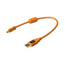 Tether Tools-TetherTools CU8001-ORG TetherPro USB 2.0 Male to Mini-B 8pin 1' (30cm) Cable Orange