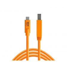 Tether Tools-TetherTools CUC3415-ORG TetherPro USB-C to 3.0 Male B, 15' (4.6m) Orange Cable