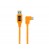 TetherTools CUCRT02-ORG TetherPro USB 3.0 to USB-C Right Angle Adapter "Pigtail" Cable, 20" (50cm), High-Visibilty Orange